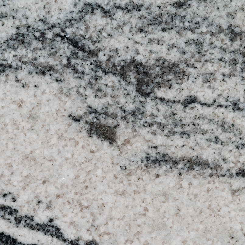 Gray and white color sample of granite kitchen countertop